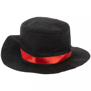 Black Felt Snowman Hat