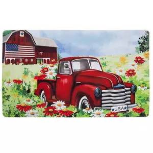 Red Vintage Truck & Barn Doormat