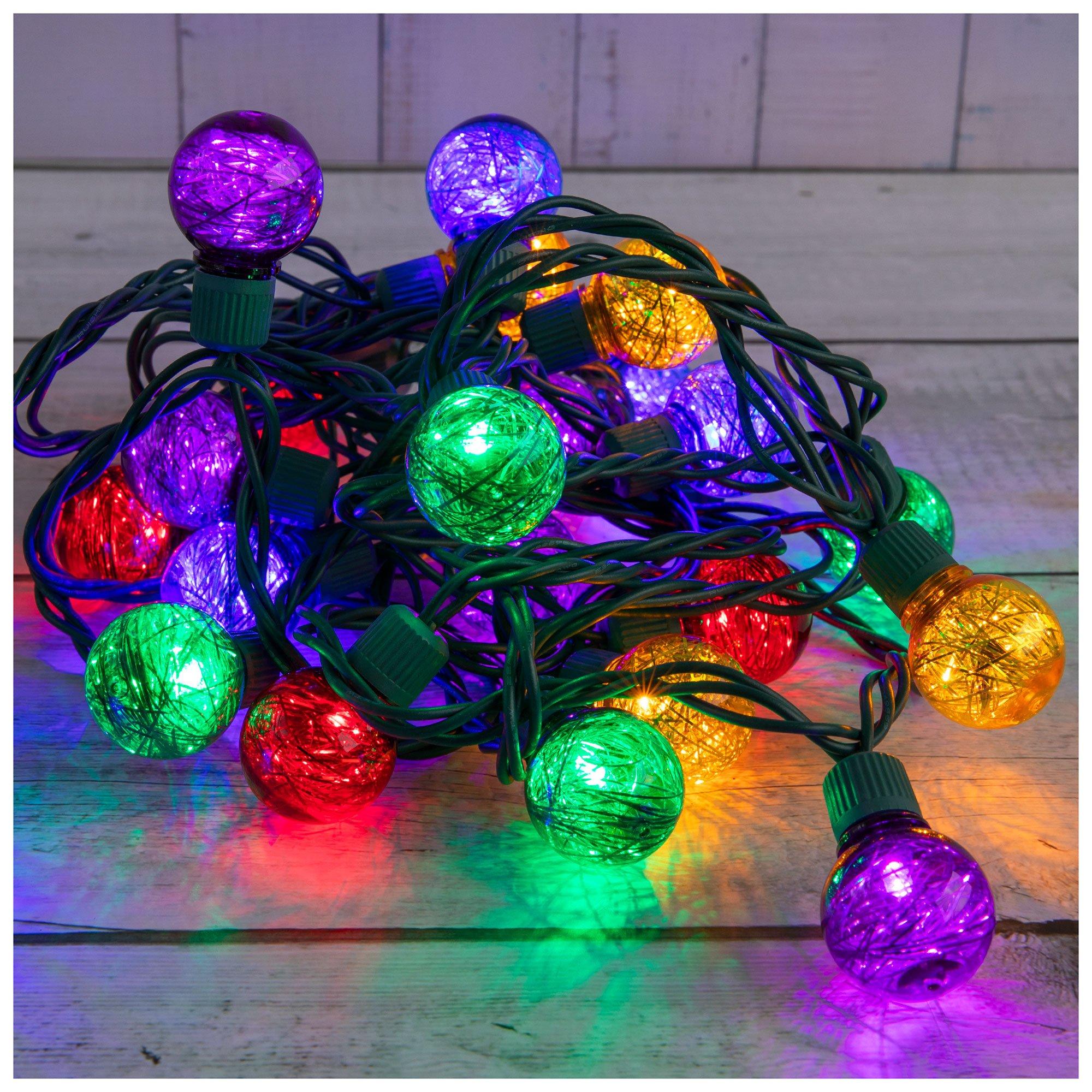 MultiColor Tinsel Globe Lights Hobby Lobby 5299698