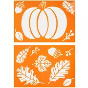 Pumpkin, Leaves & Acorns Fall Stencils
