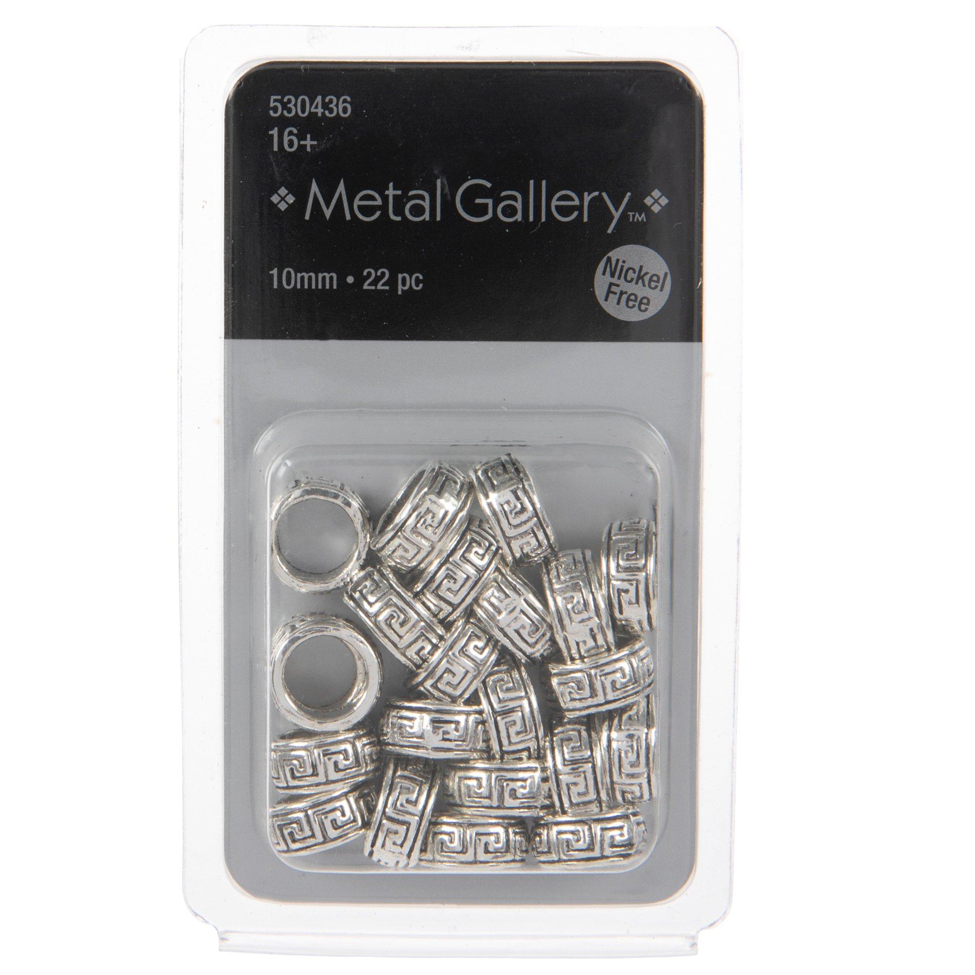 Greek Key Ring Metal Beads 10mm Hobby Lobby 530436