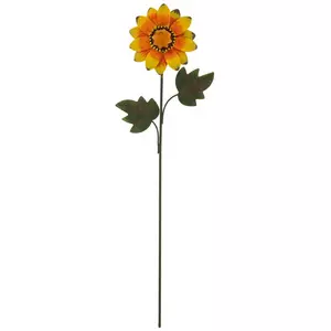 Sunflower Metal Garden Pick