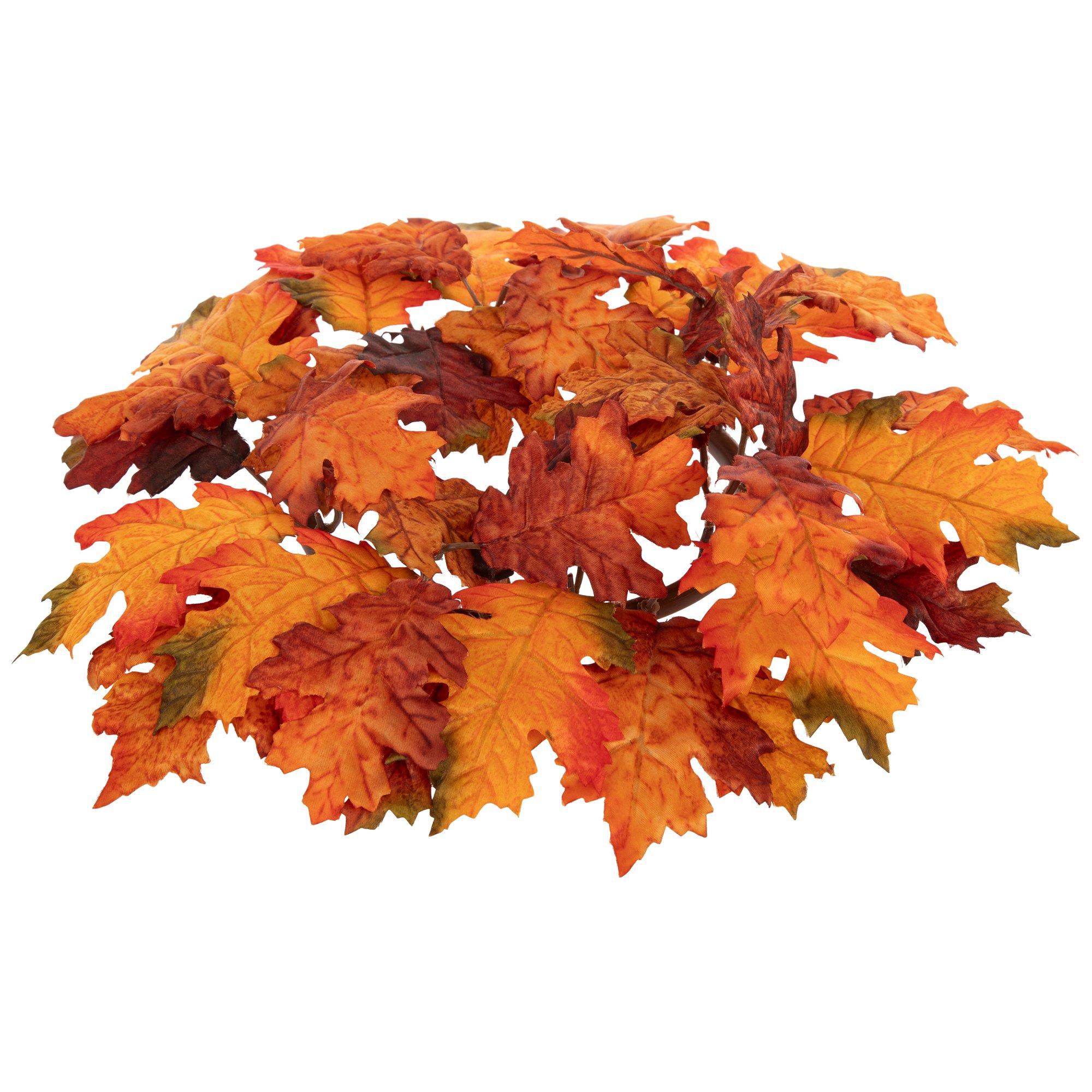 Orange & Red Oak Leaf Candle Ring Hobby Lobby 5316930