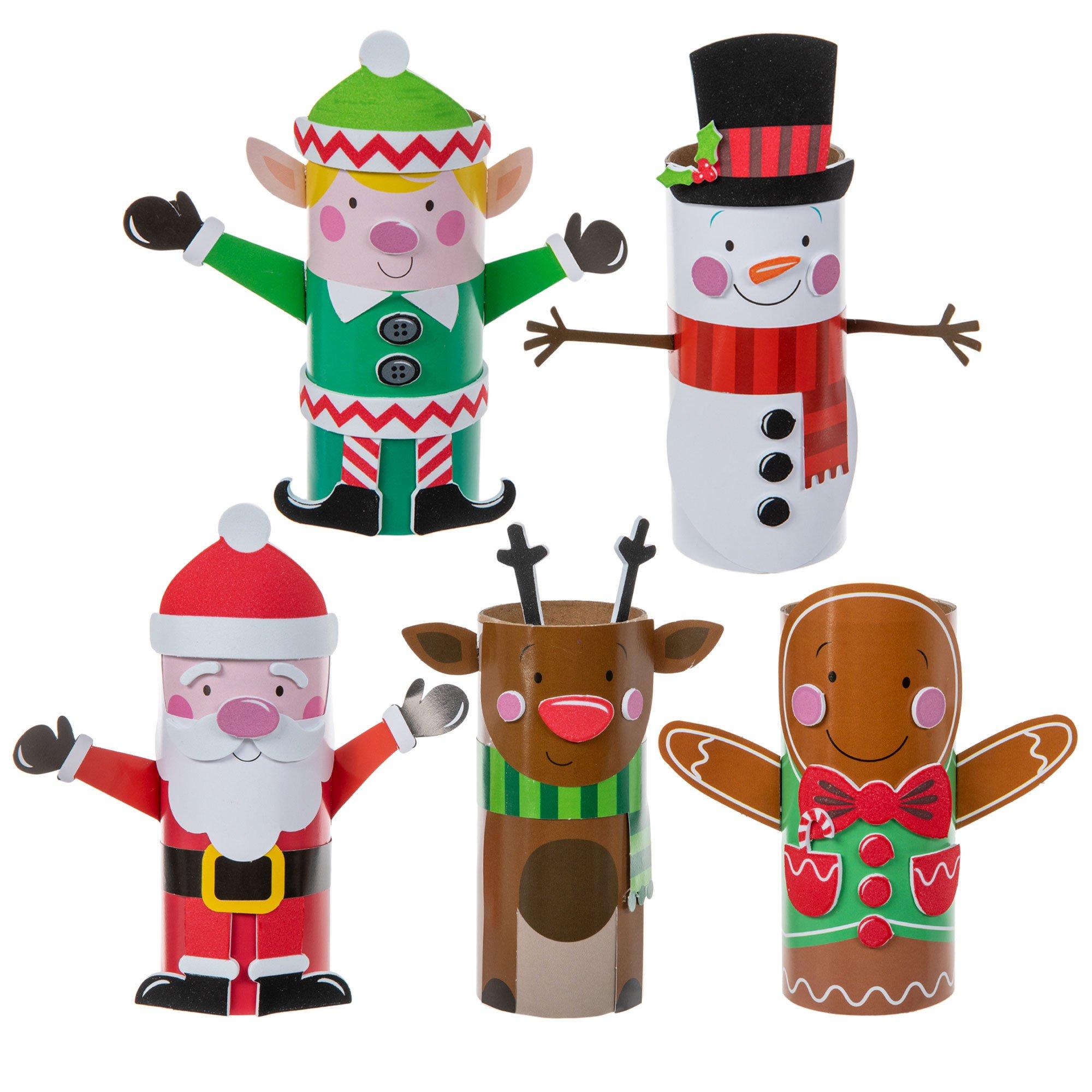 Christmas Character Paper Roll Craft Kit | Hobby Lobby | 5326038