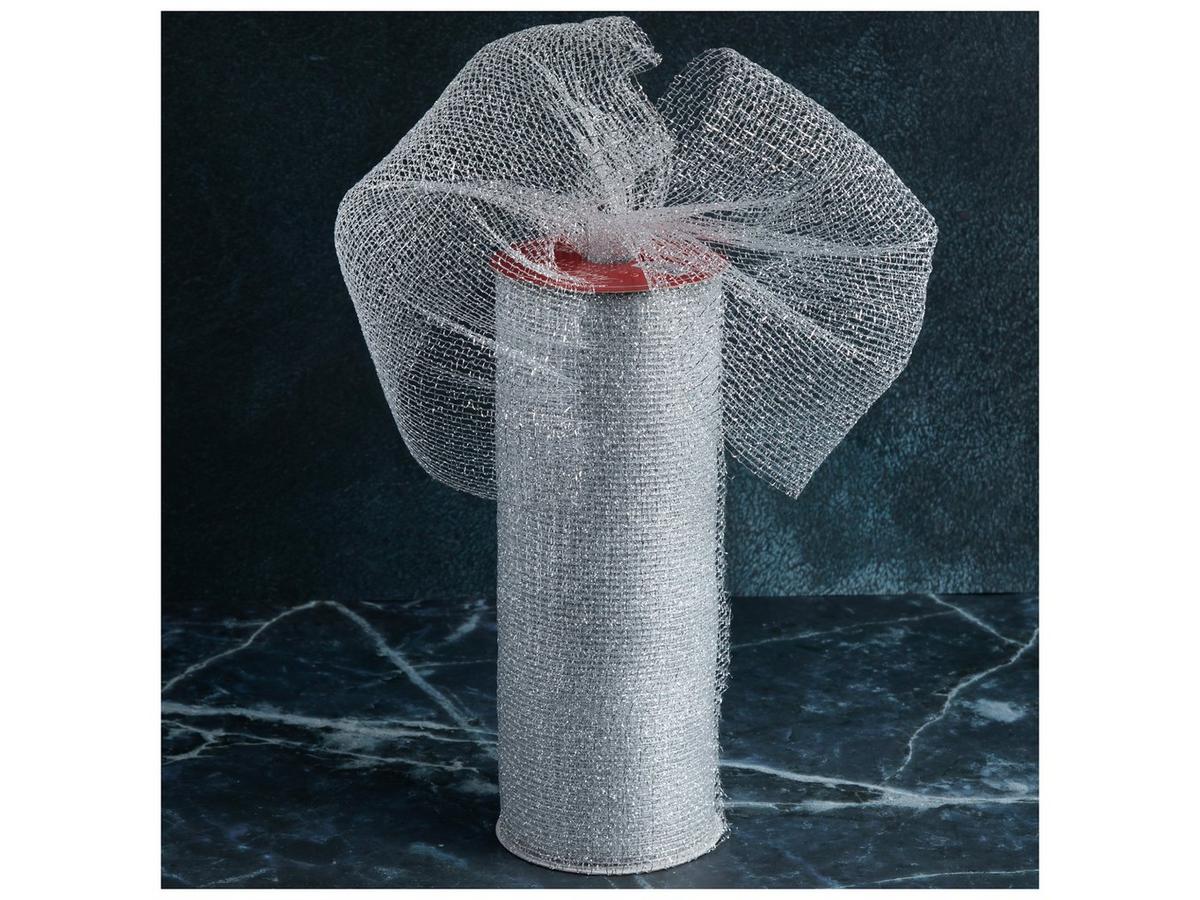 Metallic Mesh Wired Edge Ribbon - 10
