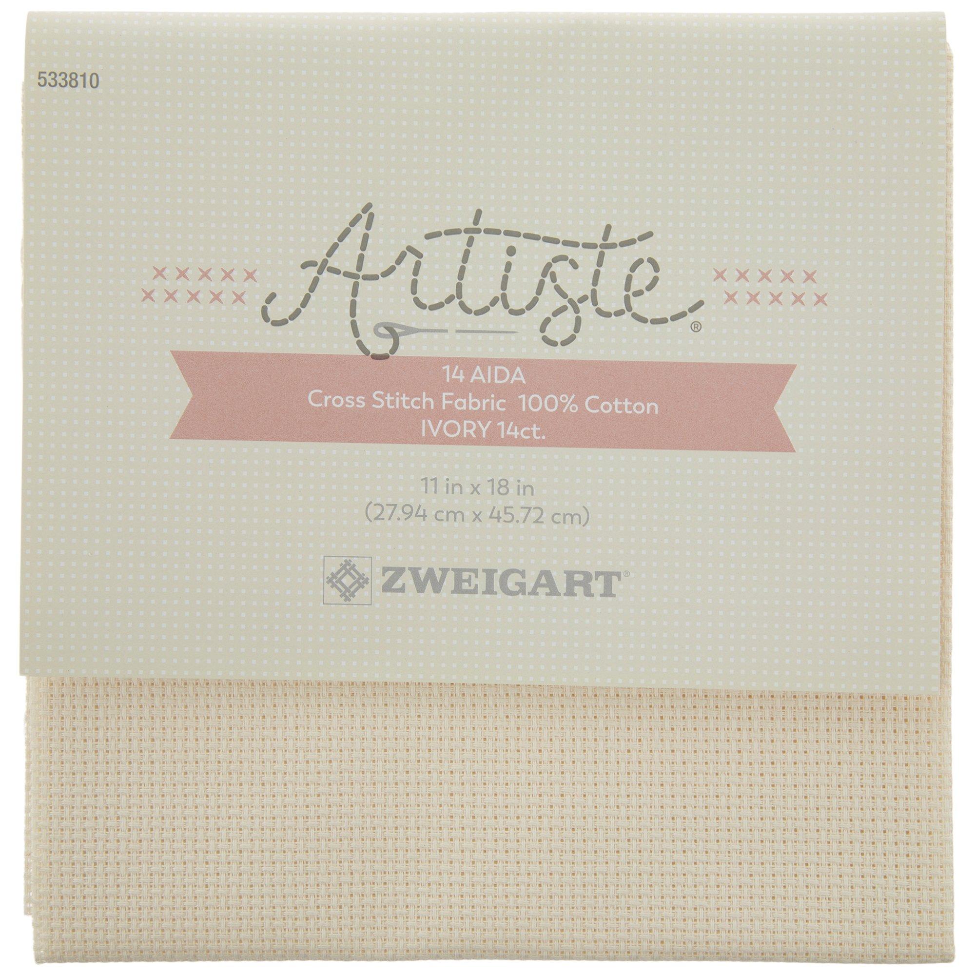 14Count Aida Cross Stitch Fabric 11" x 18" Hobby Lobby 533810