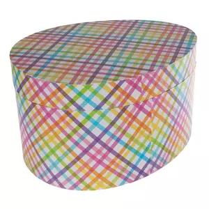 Multi-Color Gingham Egg Box