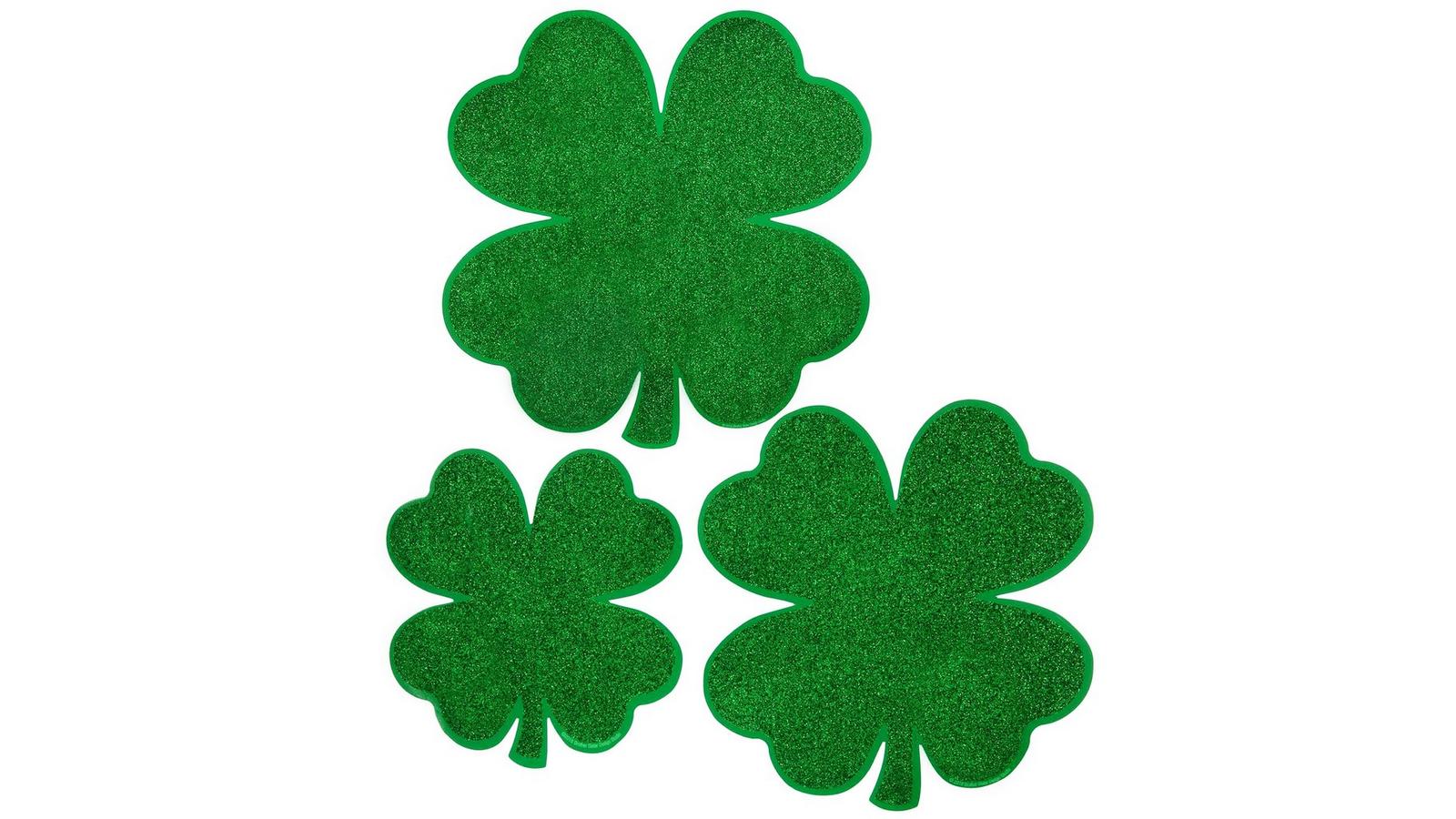 Clover　Line　 Clover day's Baseball St Patrick's Day Green Four Leaf Clover, Png File