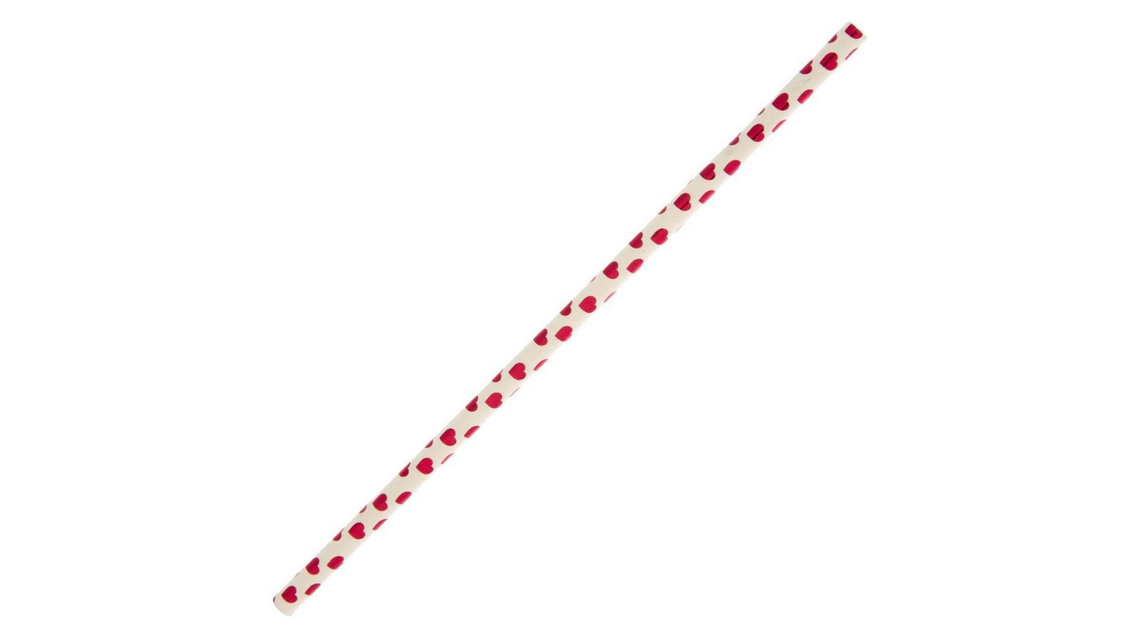 Red & White Heart Paper Straws | Hobby Lobby | 5348420