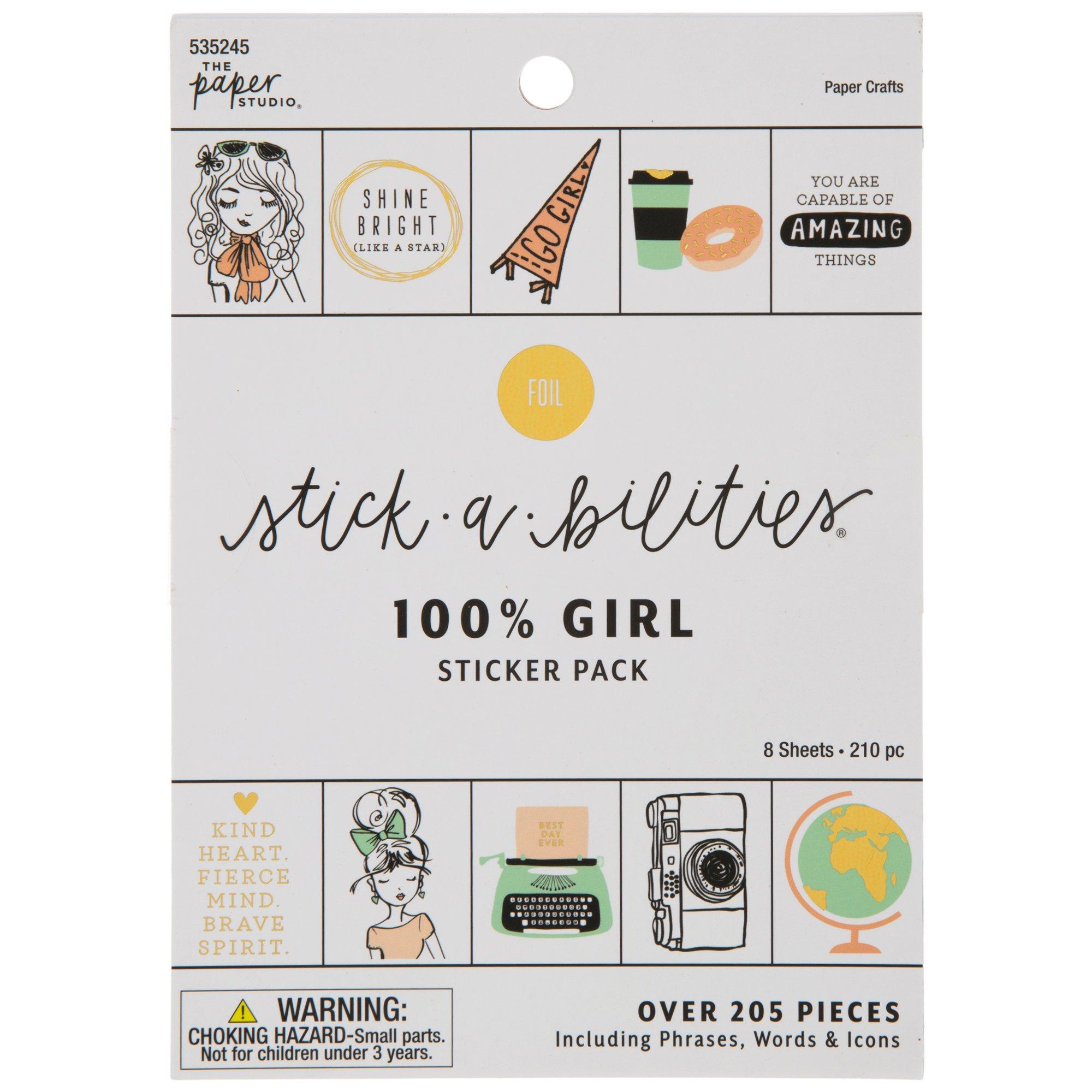 100 Girl Stickers Hobby Lobby 535245