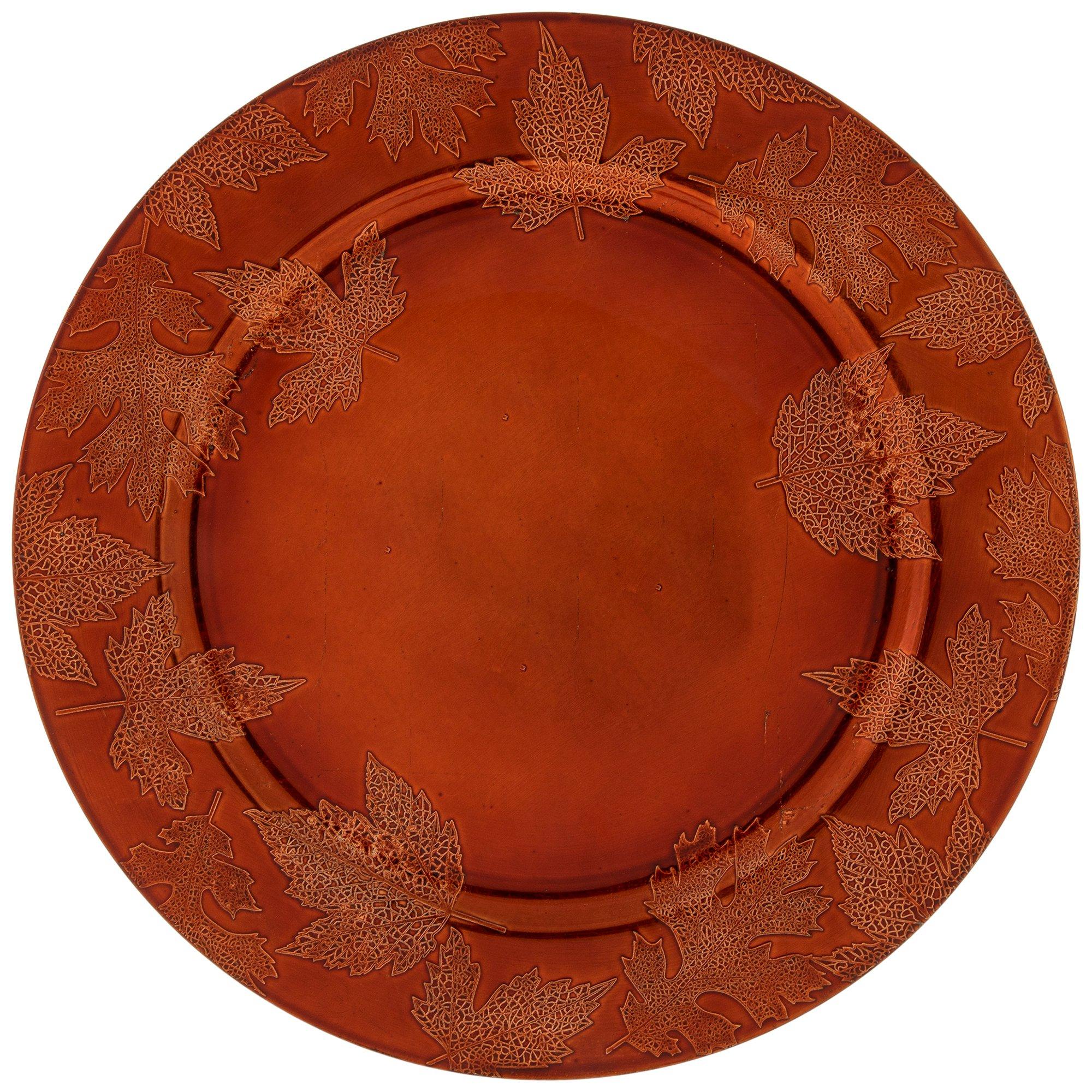 Metallic Leaf Plate Charger Hobby Lobby 5357579