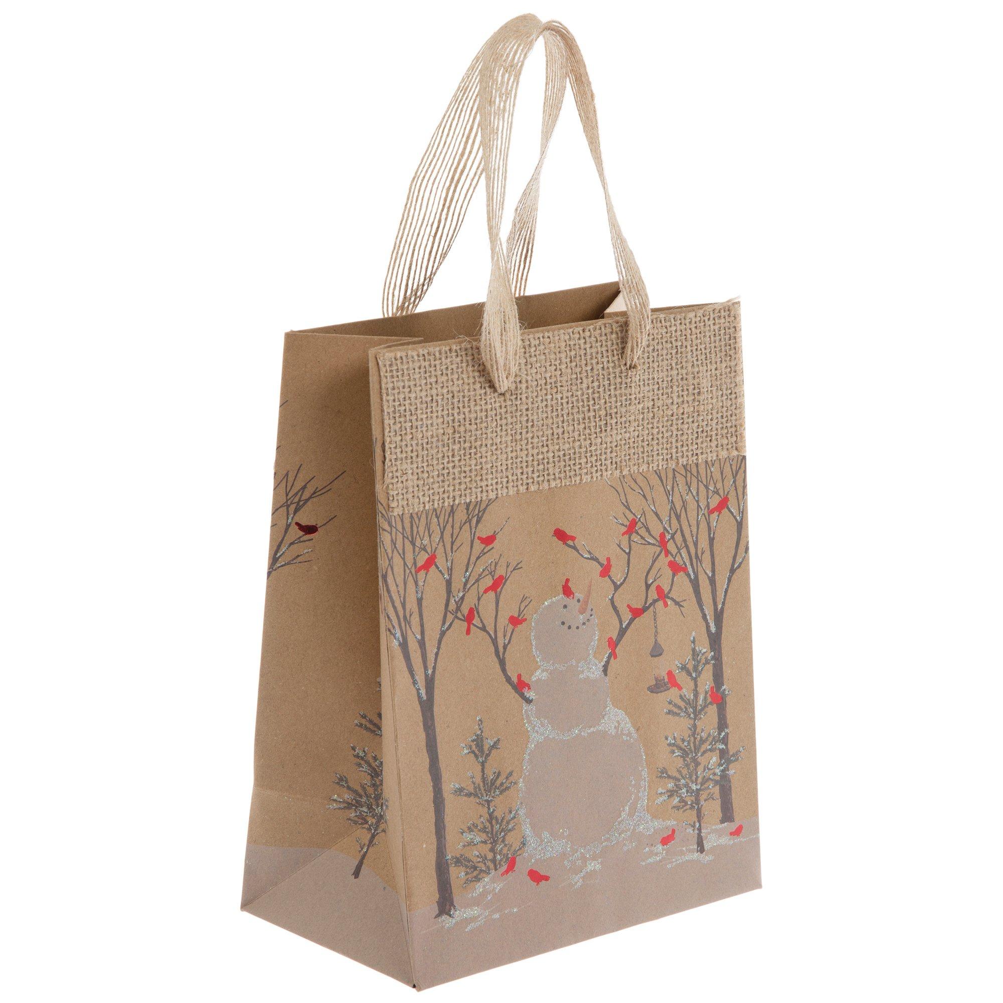Snowman & Cardinals Gift Bags medium size view 1