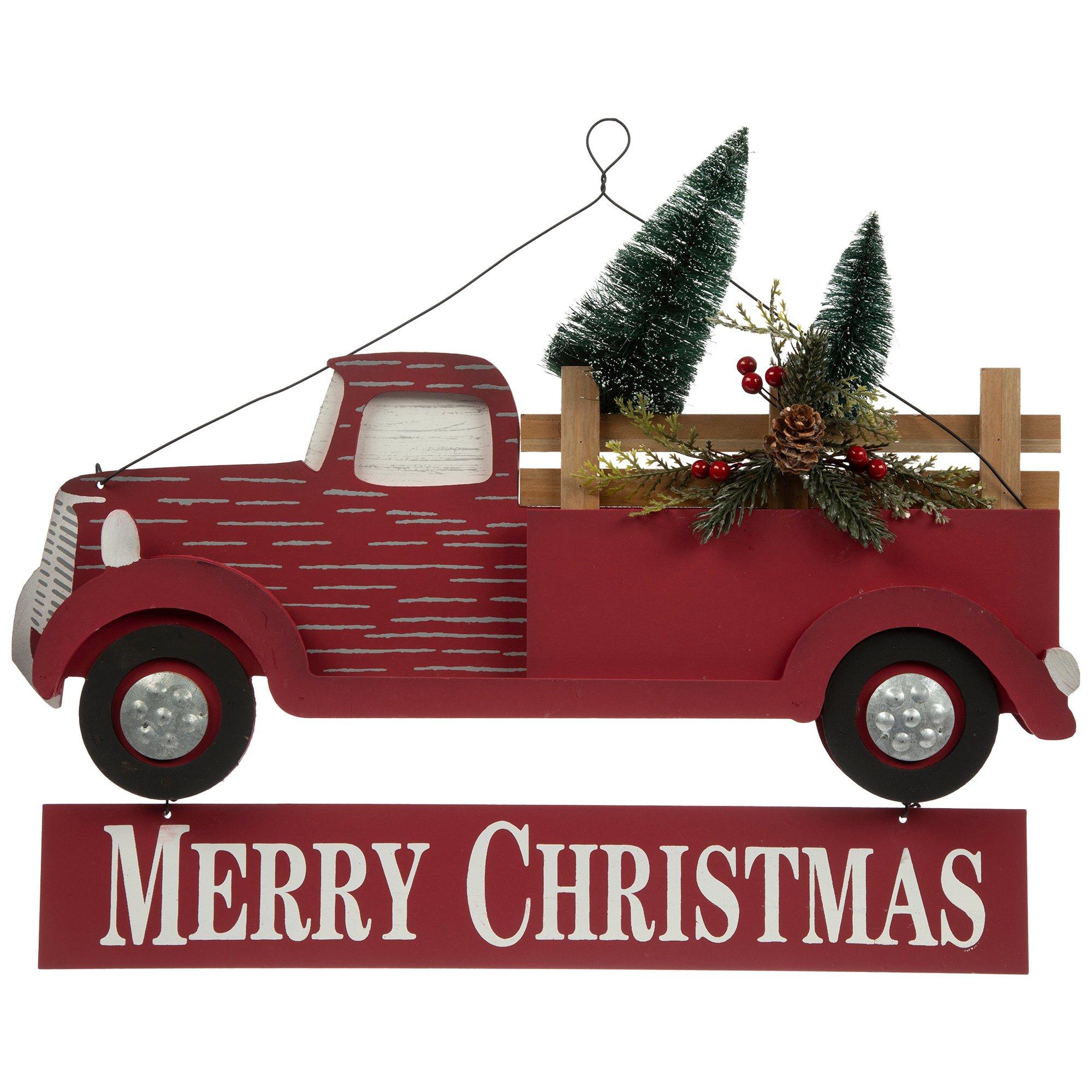 Merry Christmas Truck Wood Wall Decor | Hobby Lobby | 5381769