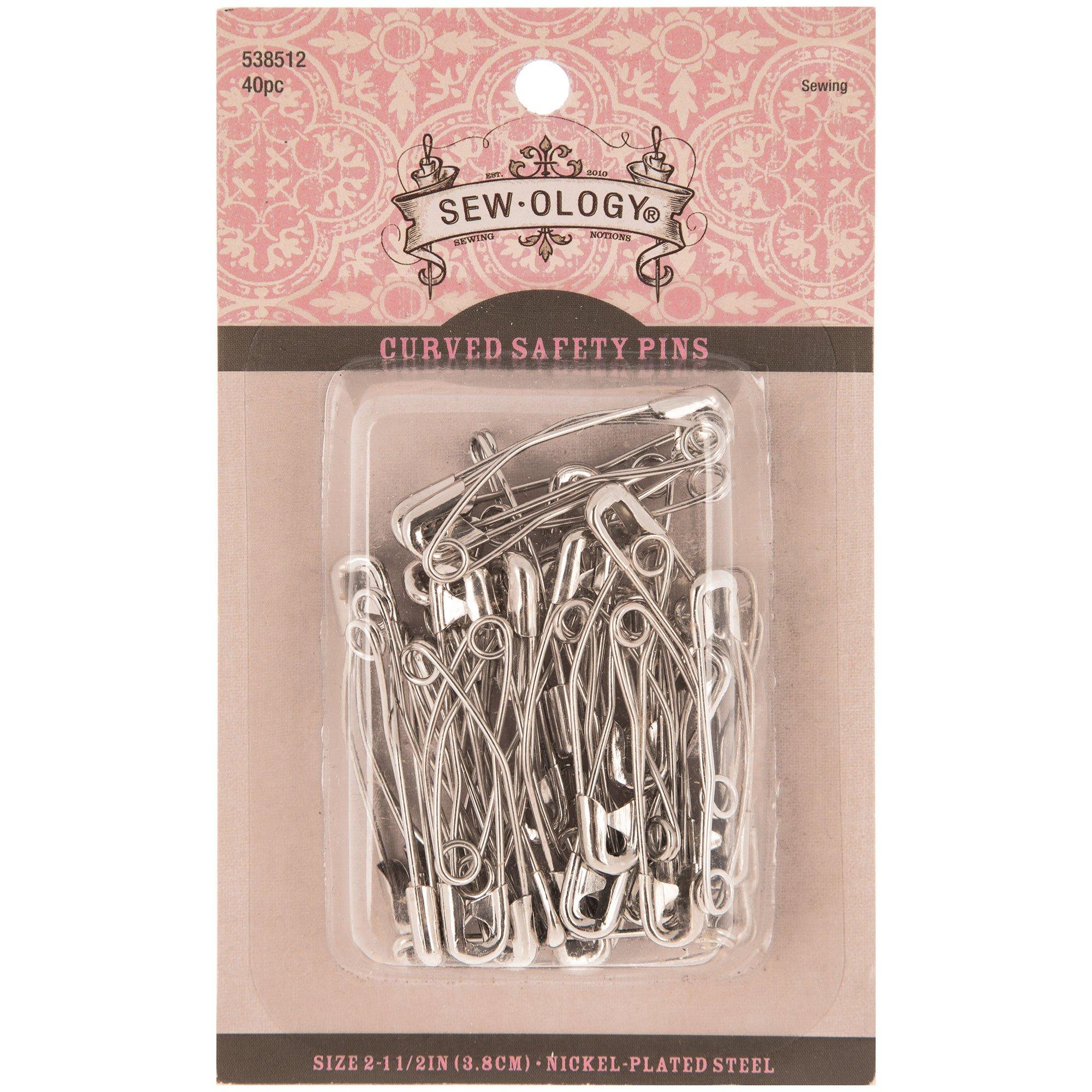 Nickel Curved Safety Pins Size 2 Hobby Lobby 538512