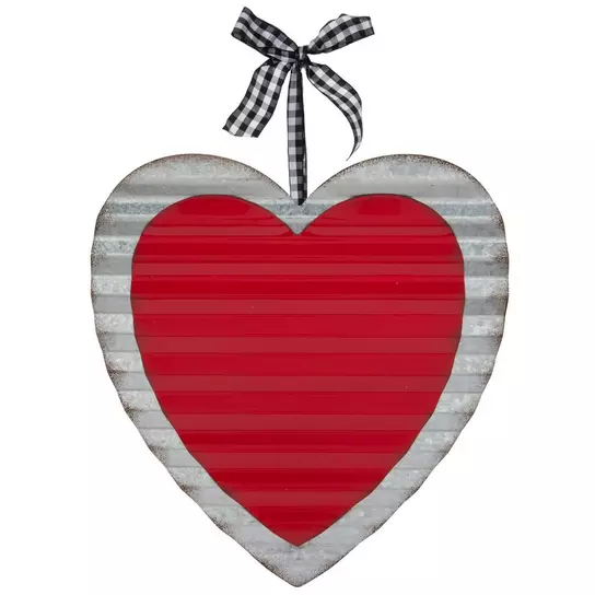 Corrugated metal heart (16”) - Spring decor - Valentines Day decor - H –  Creekside Cottage Designs