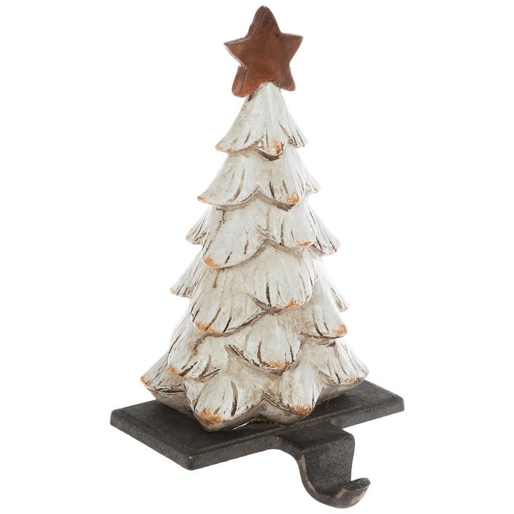 Rustic Christmas Tree Stocking Holder