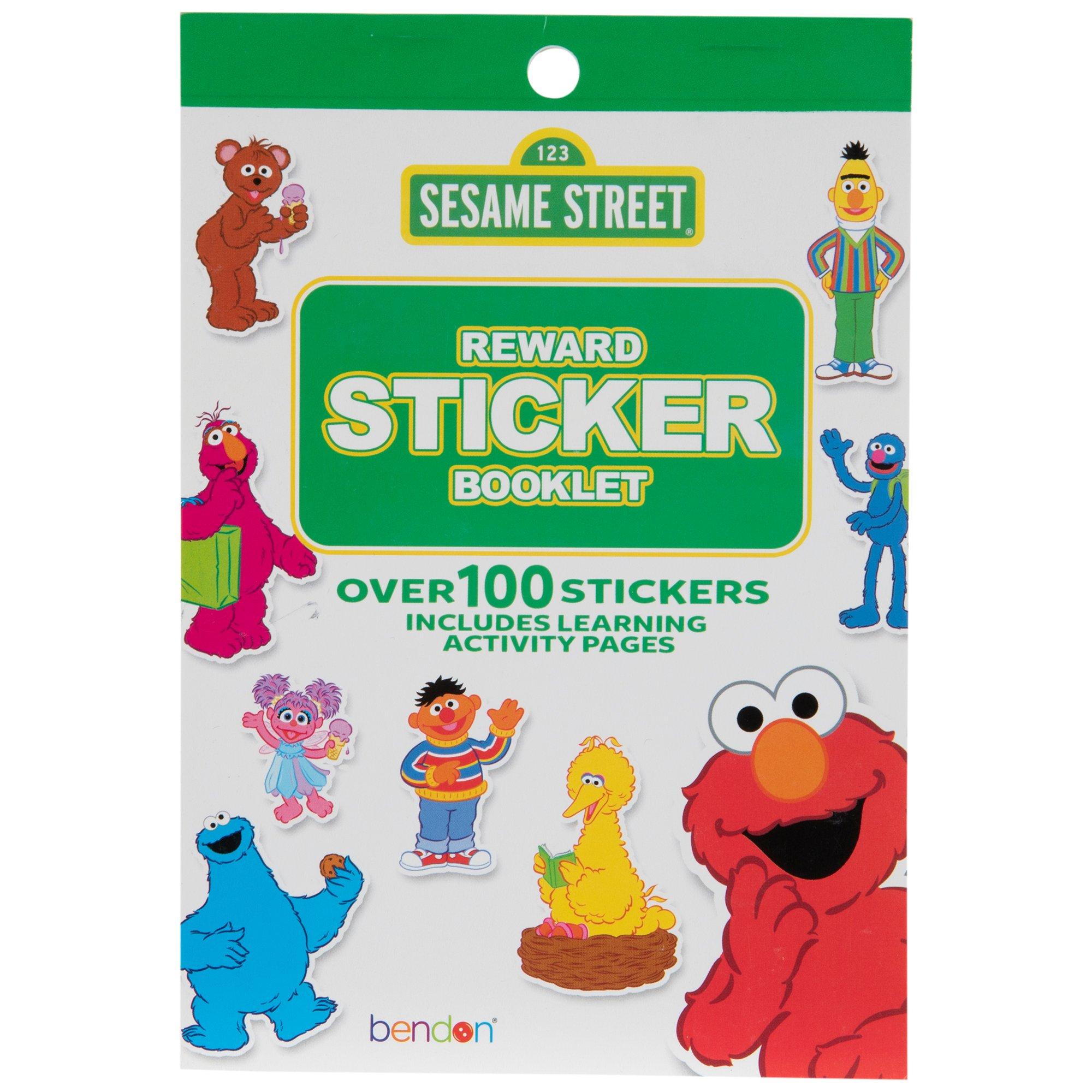 Sesame Street 400+ Fun & Reward Sticker Book, Motivational and Encouraging  Stickers, 6 Sheets 
