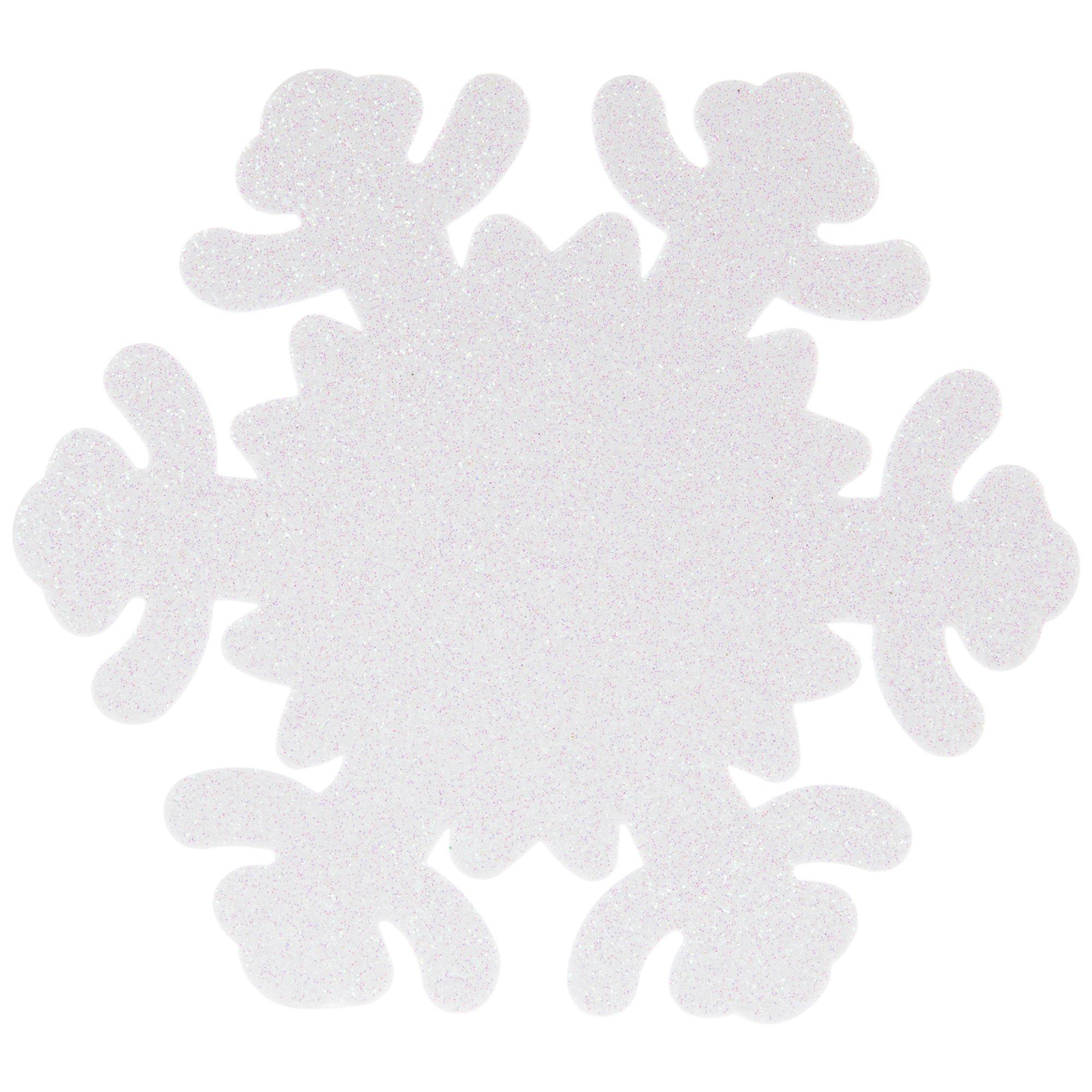 Iridescent Glitter Foam Snowflakes Hobby Lobby 5437652
