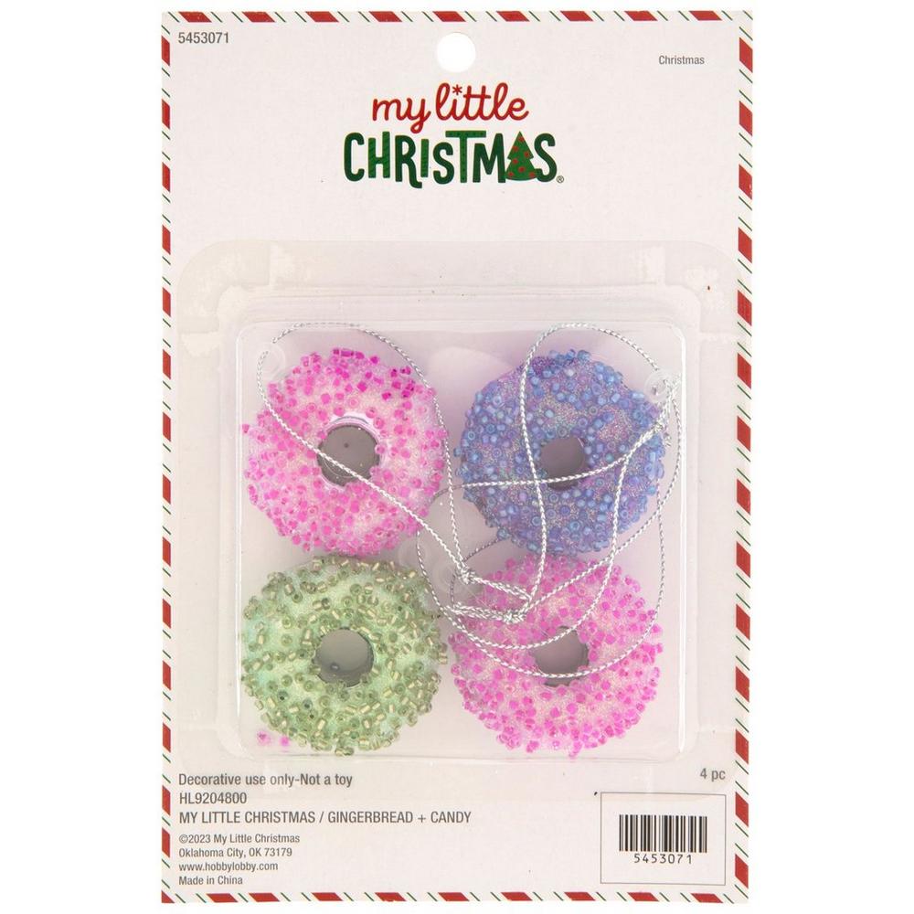Mini Glitter Donut Ornaments | Hobby Lobby | 5453071