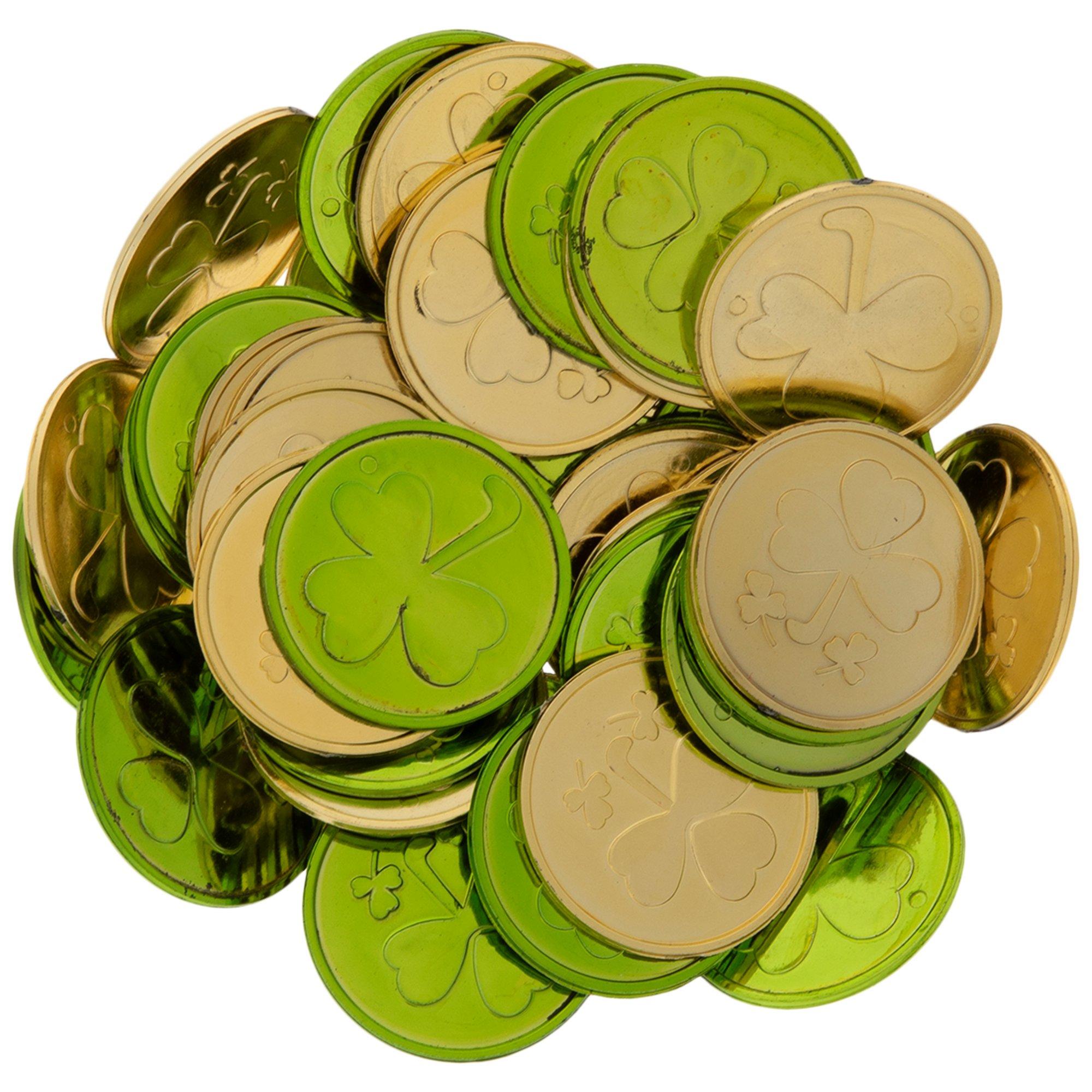 Gold & Green Shamrock Coins Hobby Lobby 5458187