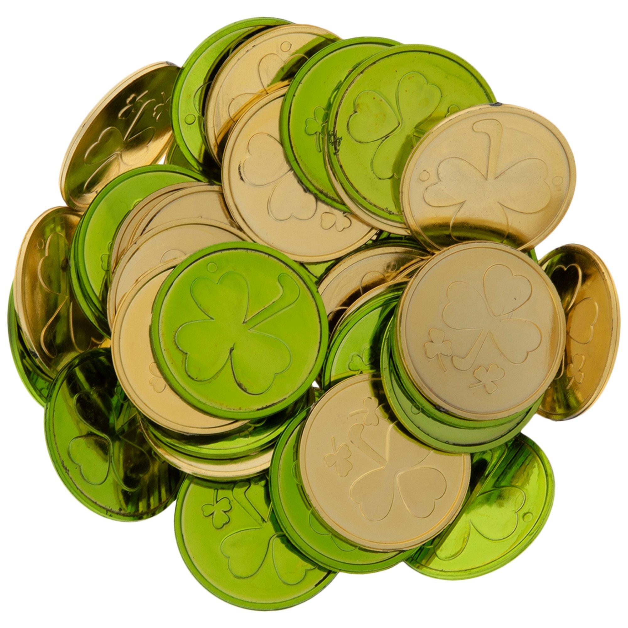 Gold & Green Shamrock Coins | Hobby Lobby | 5458187