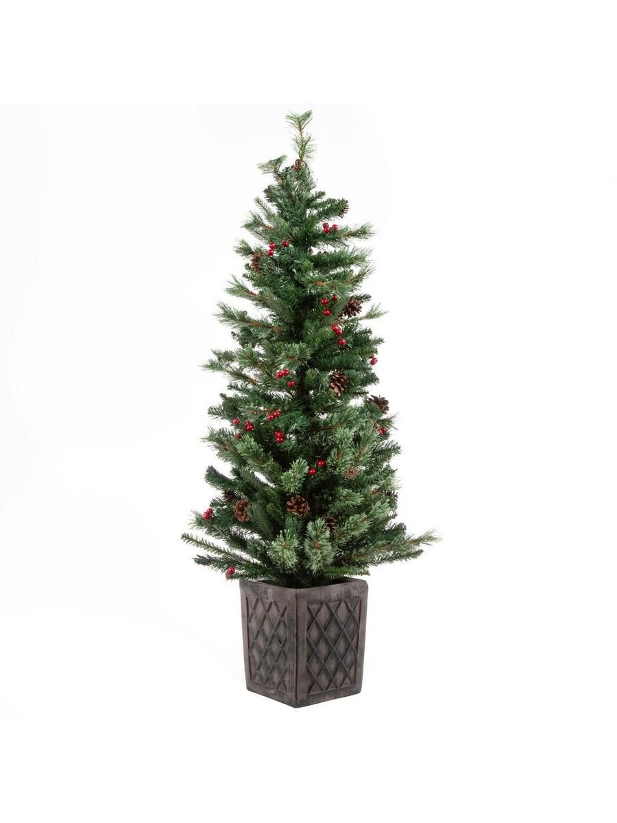 Potted Evergreen Pre-Lit Christmas Tree - 4.5 ft | Hobby Lobby | 5458666