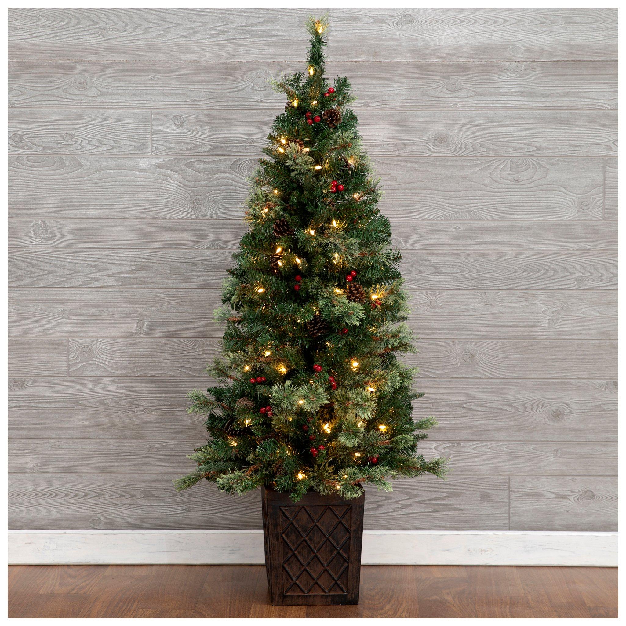Potted Evergreen PreLit Christmas Tree 4.5' Hobby Lobby 5458666