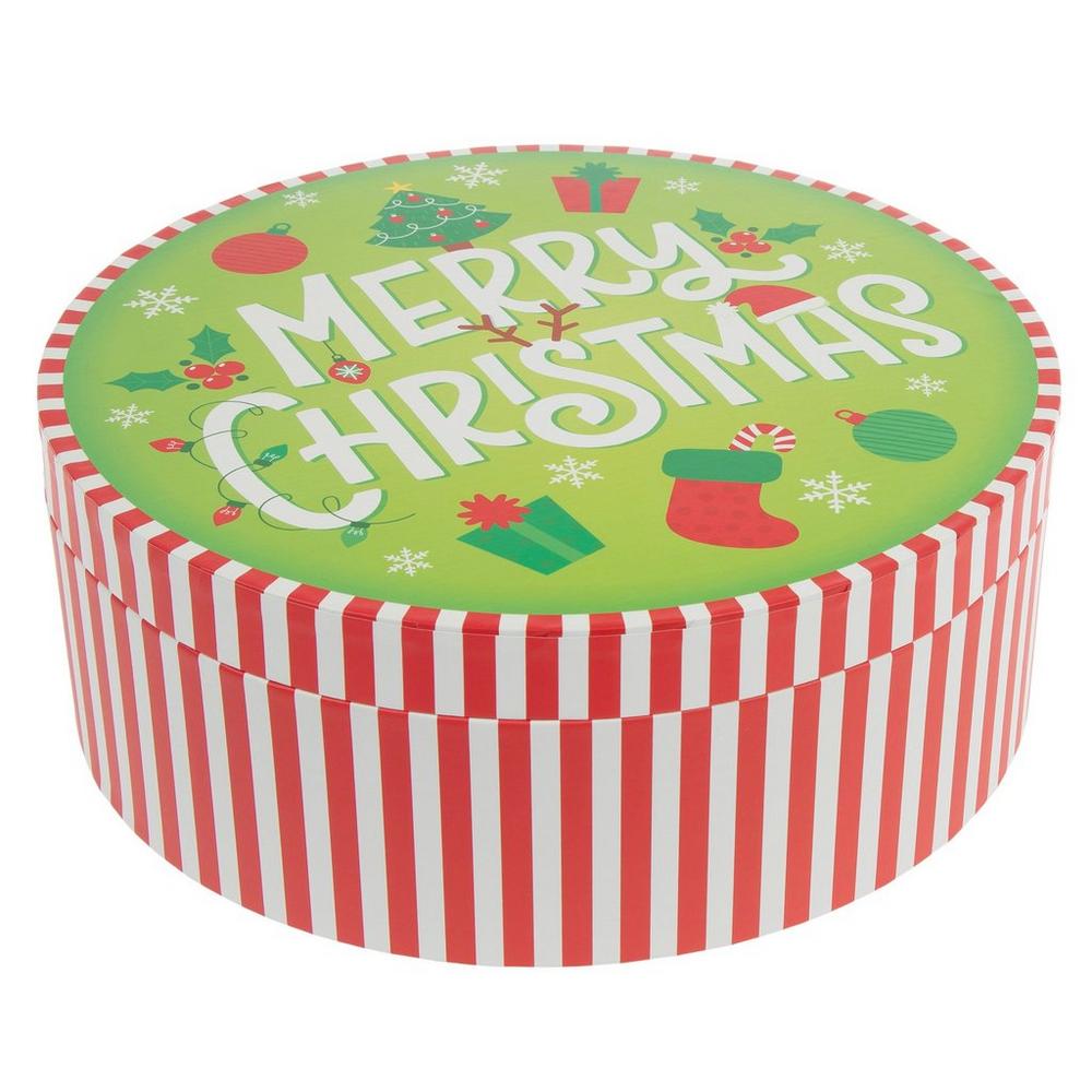 Merry Christmas Round Gift Box | Hobby Lobby | 5464763