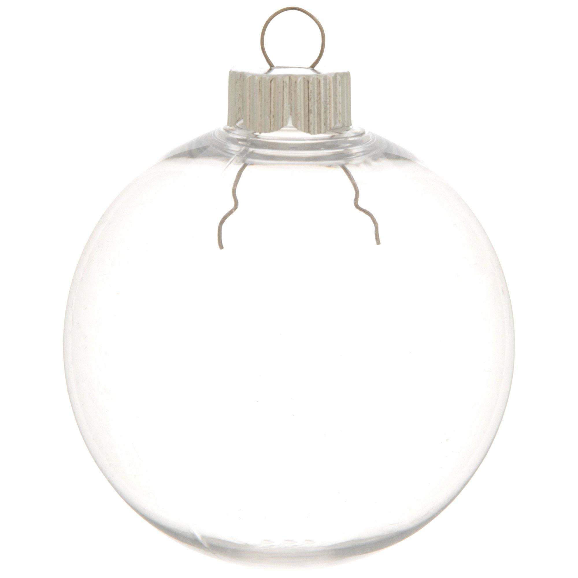 Clear Fillable Ball Ornaments extra small size view 1