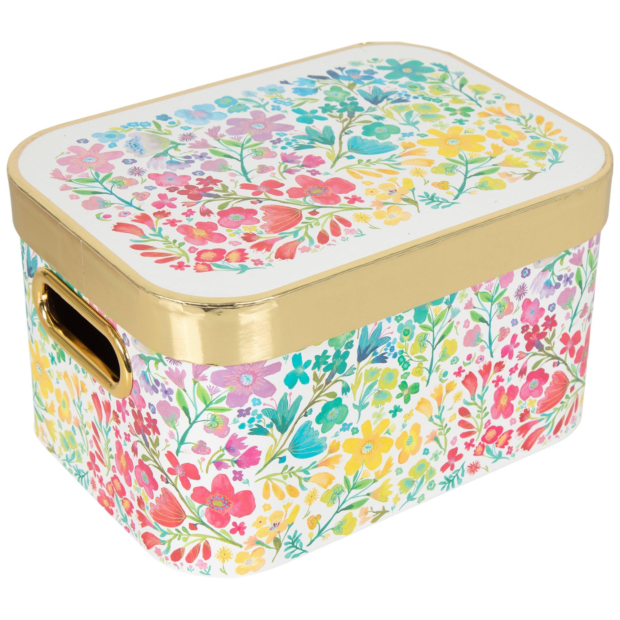 Multi-Color Watercolor Floral Box | Hobby Lobby | 5481205