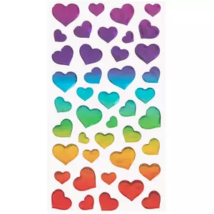 Glitter Heart Foam Stickers, Hobby Lobby