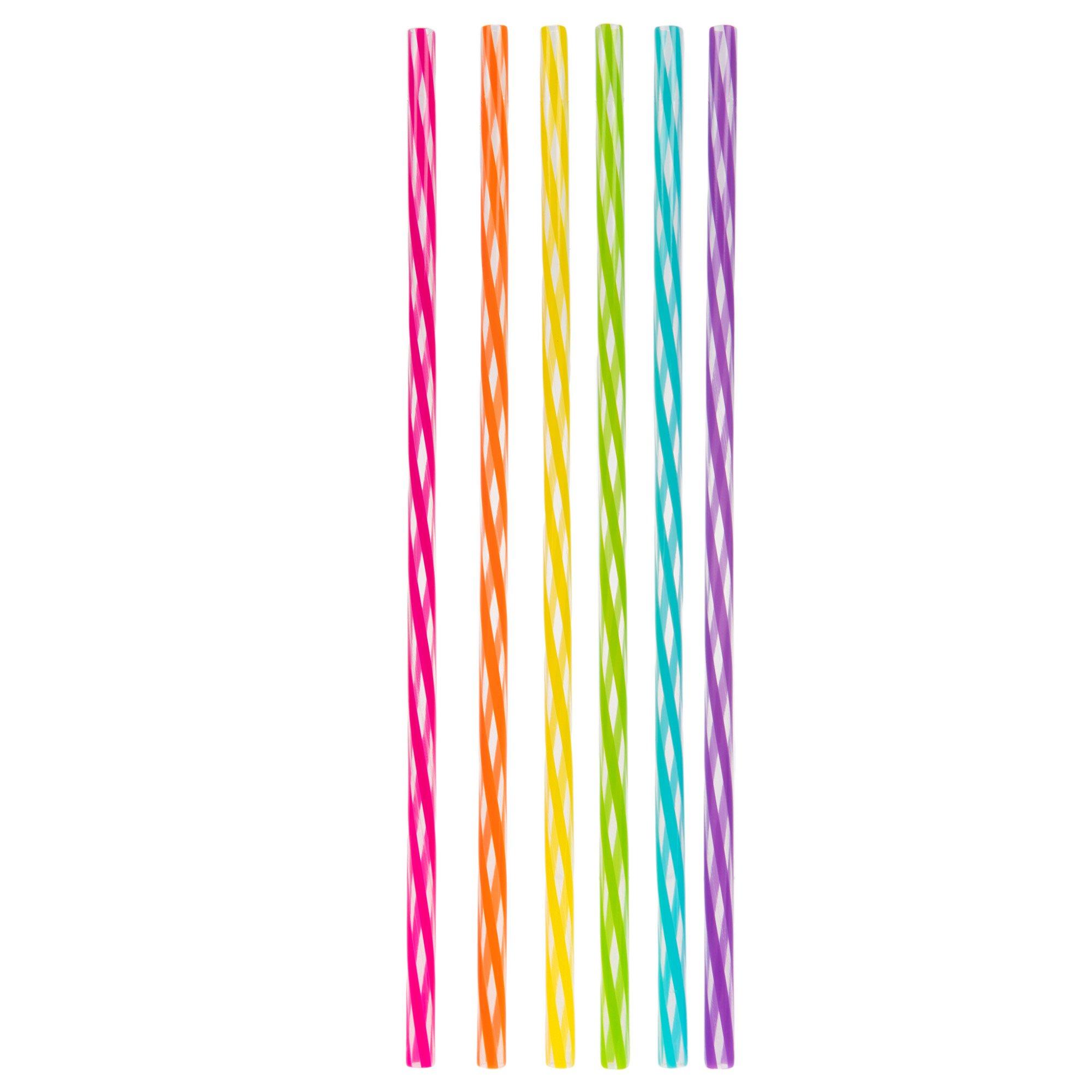 Neon Striped Straws Hobby Lobby 5488309