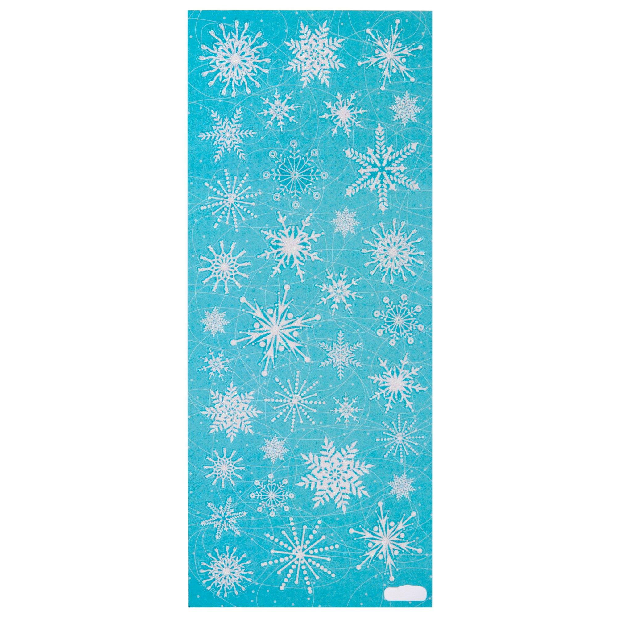 Snowflake Glitter Stickers Hobby Lobby 548990