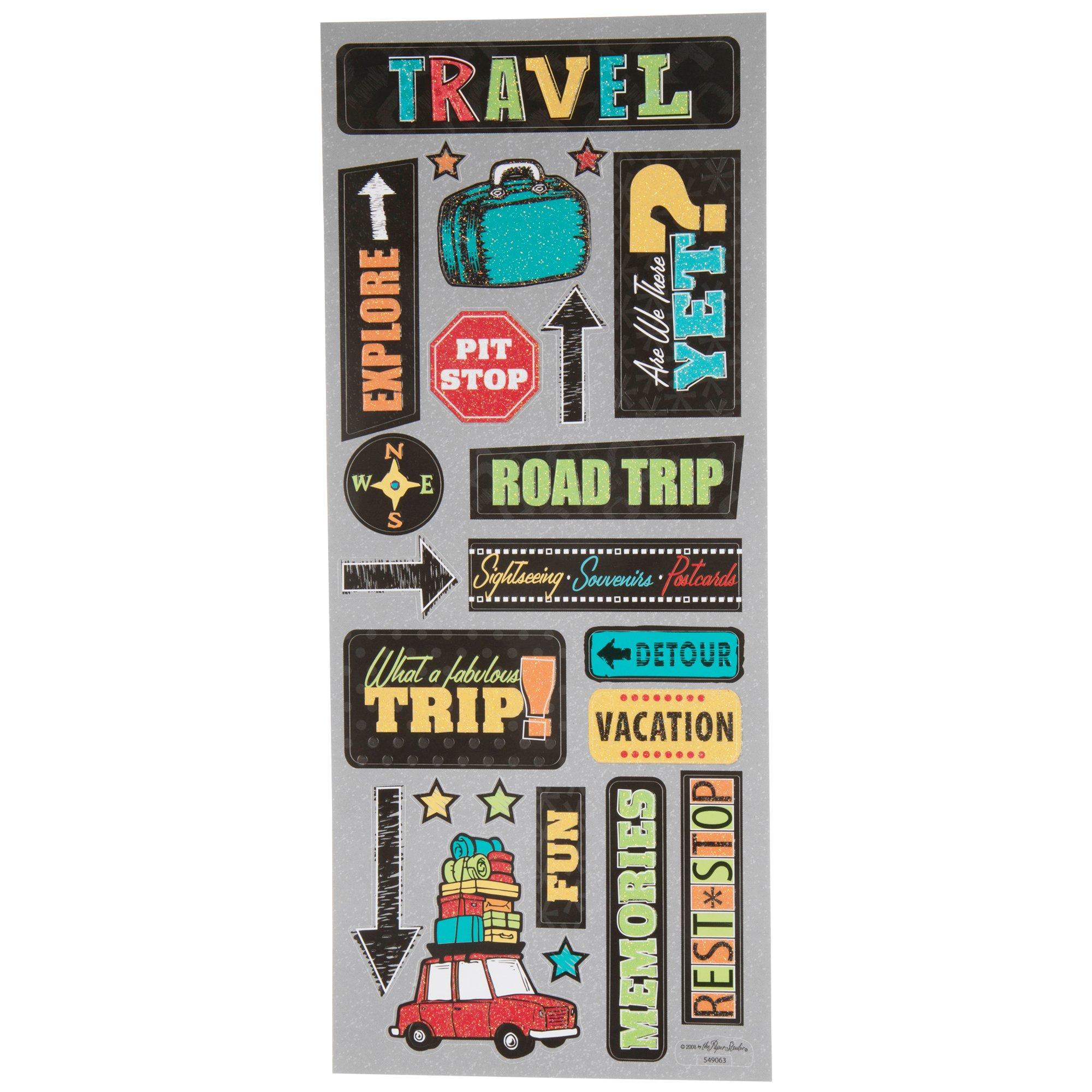 Travel Glitter Stickers Hobby Lobby 549063