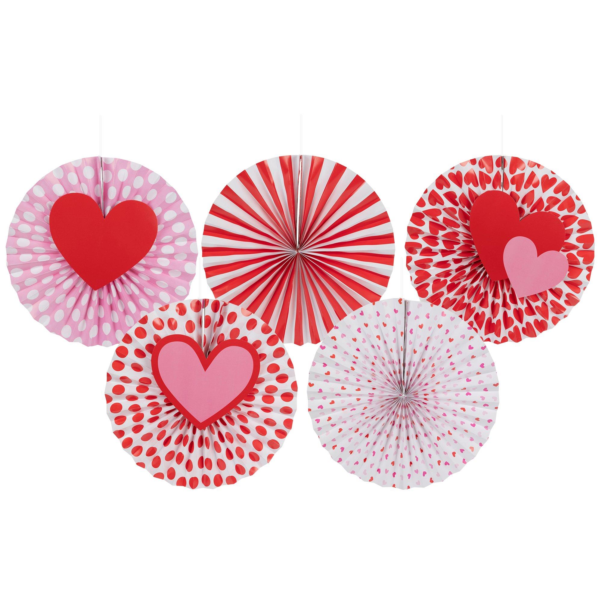 Hobby Lobby Colorful Paper Fan Party Decor, 14 Inches, 6 Fans