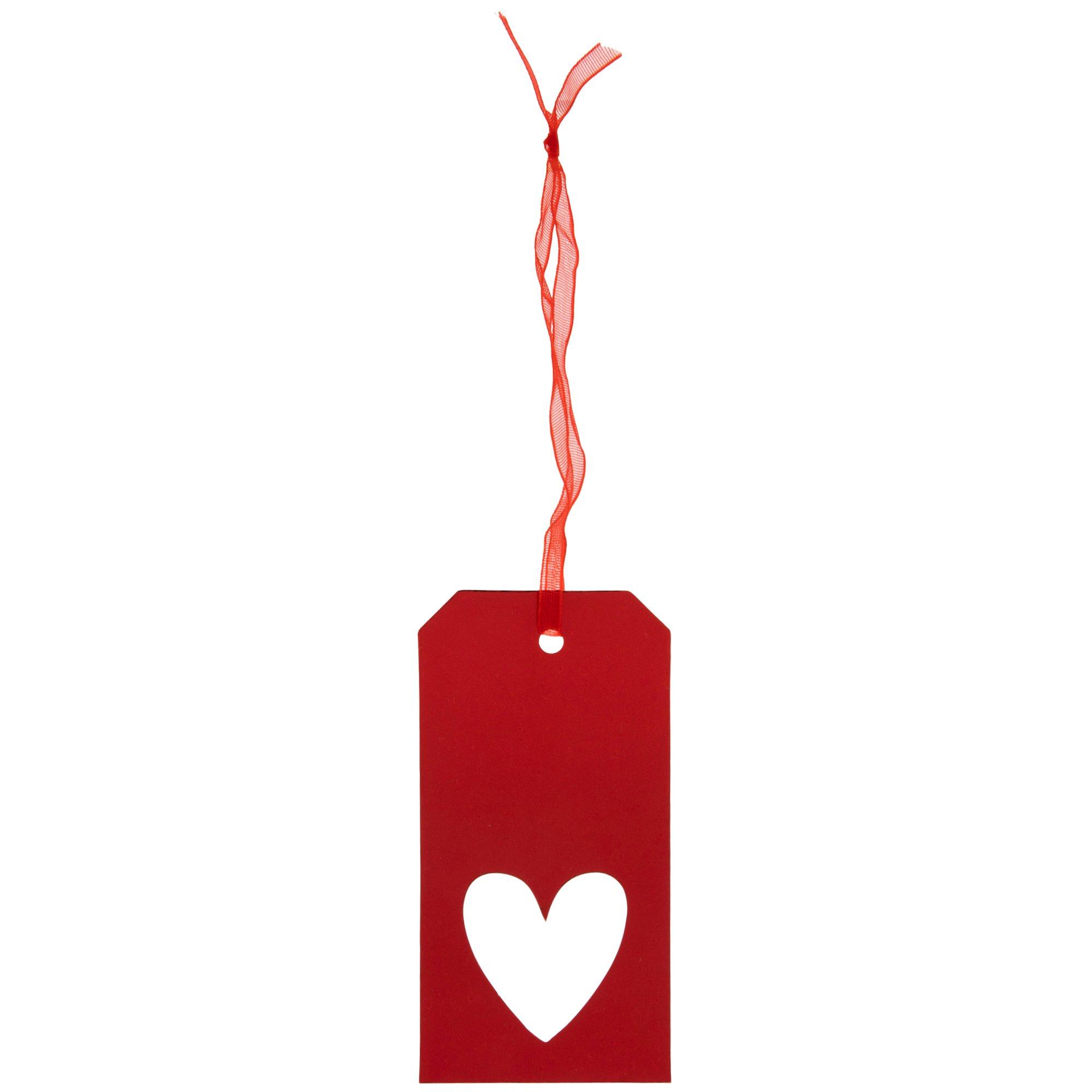 Red Foil Heart Cutout Gift Tags | Hobby Lobby | 5520853