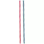 Red, White & Blue Striped Straws