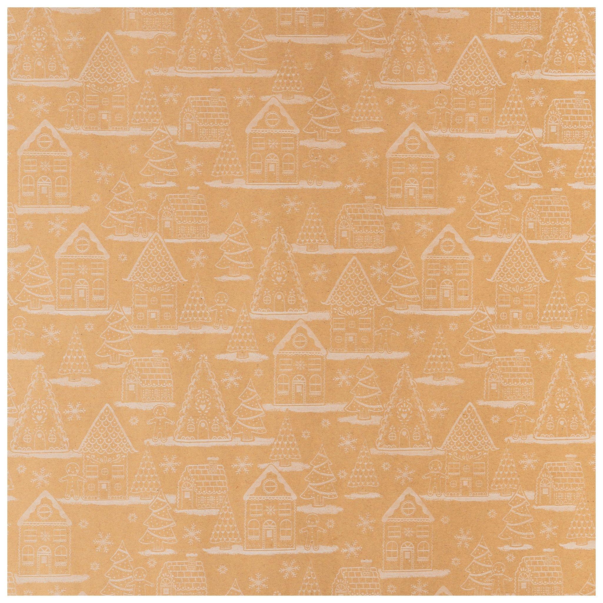 Gingerbread House Kraft Gift Wrap Hobby Lobby 5538913