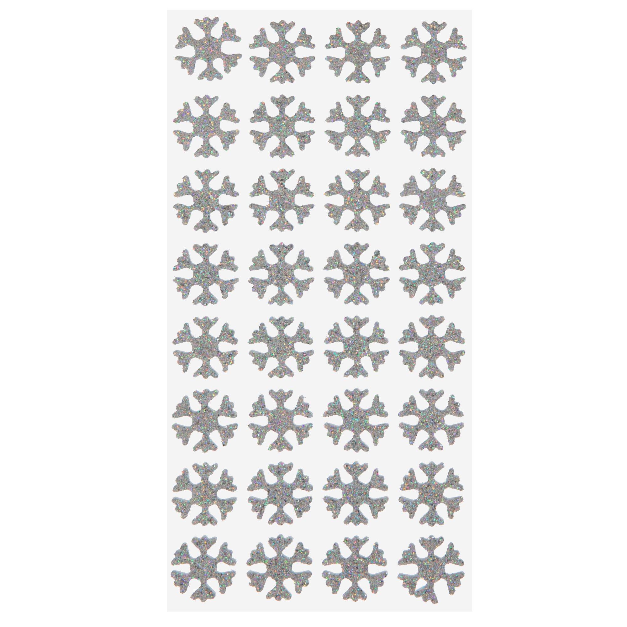 Mini Snowflake Foam Glitter Stickers | Hobby Lobby | 5544101