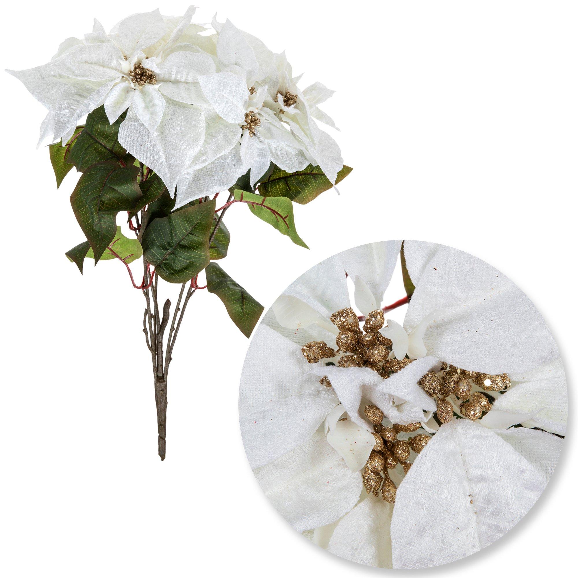 Velvet Poinsettia Bush Hobby Lobby 5546312