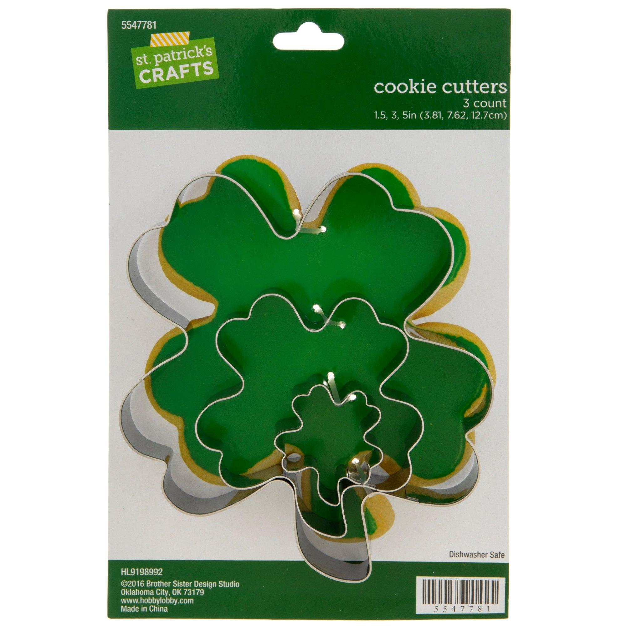 Wilton Shamrock Cookie Cutter Four Leaf Clover Cookie