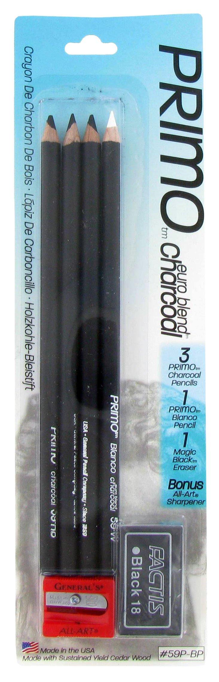 Primo HB Hard Charcoal Pencil by General Pencil
