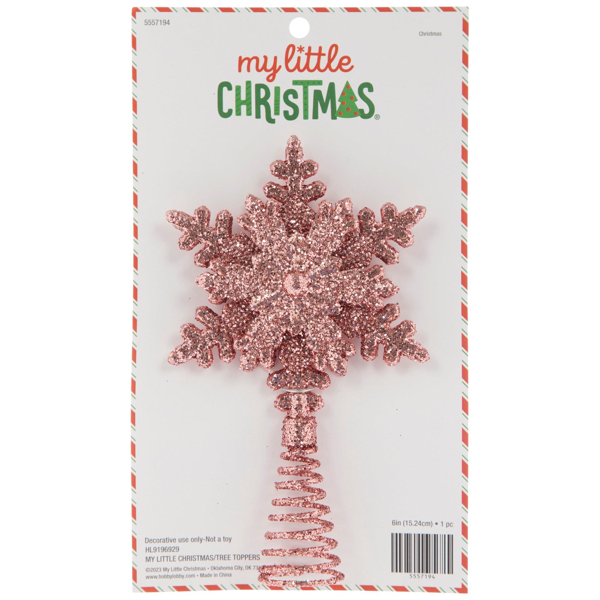 Glitter Snowflake Tree Topper Hobby Lobby 5557194