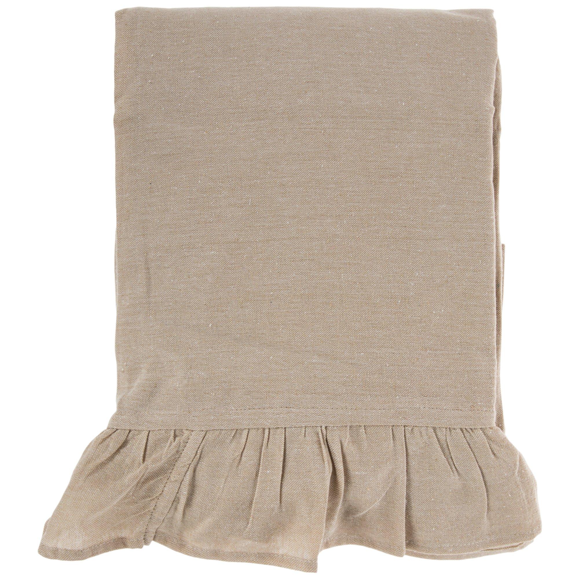 Beige Chambray Ruffle Tablecloth Hobby Lobby 5559513