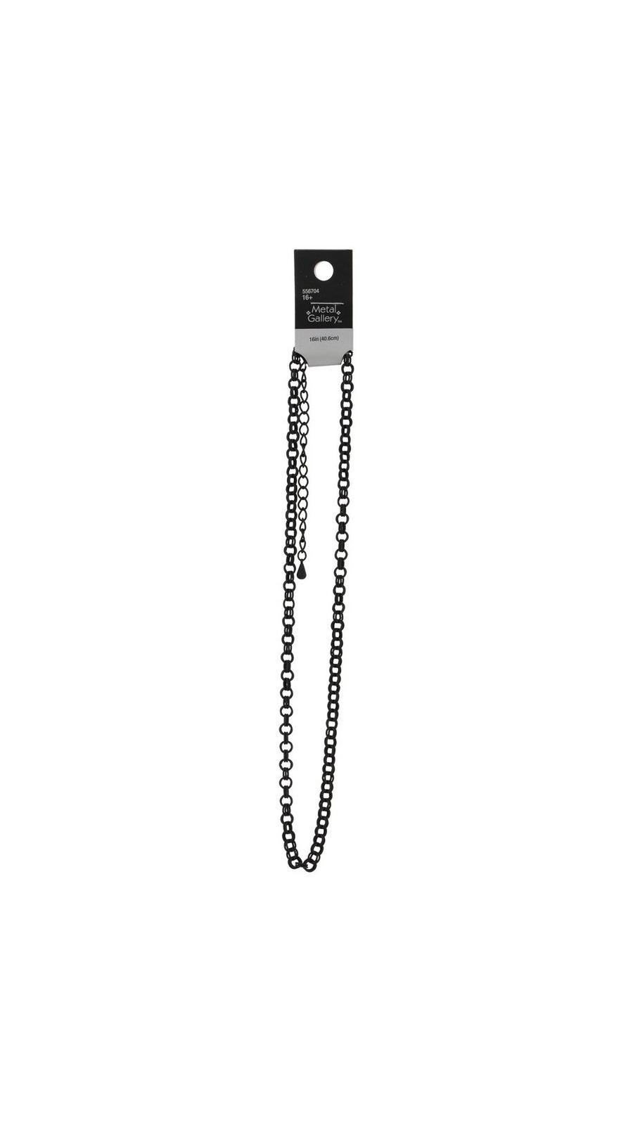 Double Link Chain Necklace - 16