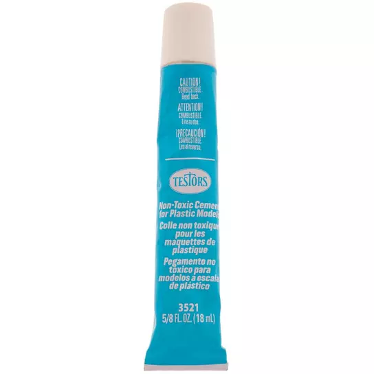 Testors Plastic Cement, Non-Toxic - 0.63 oz tube