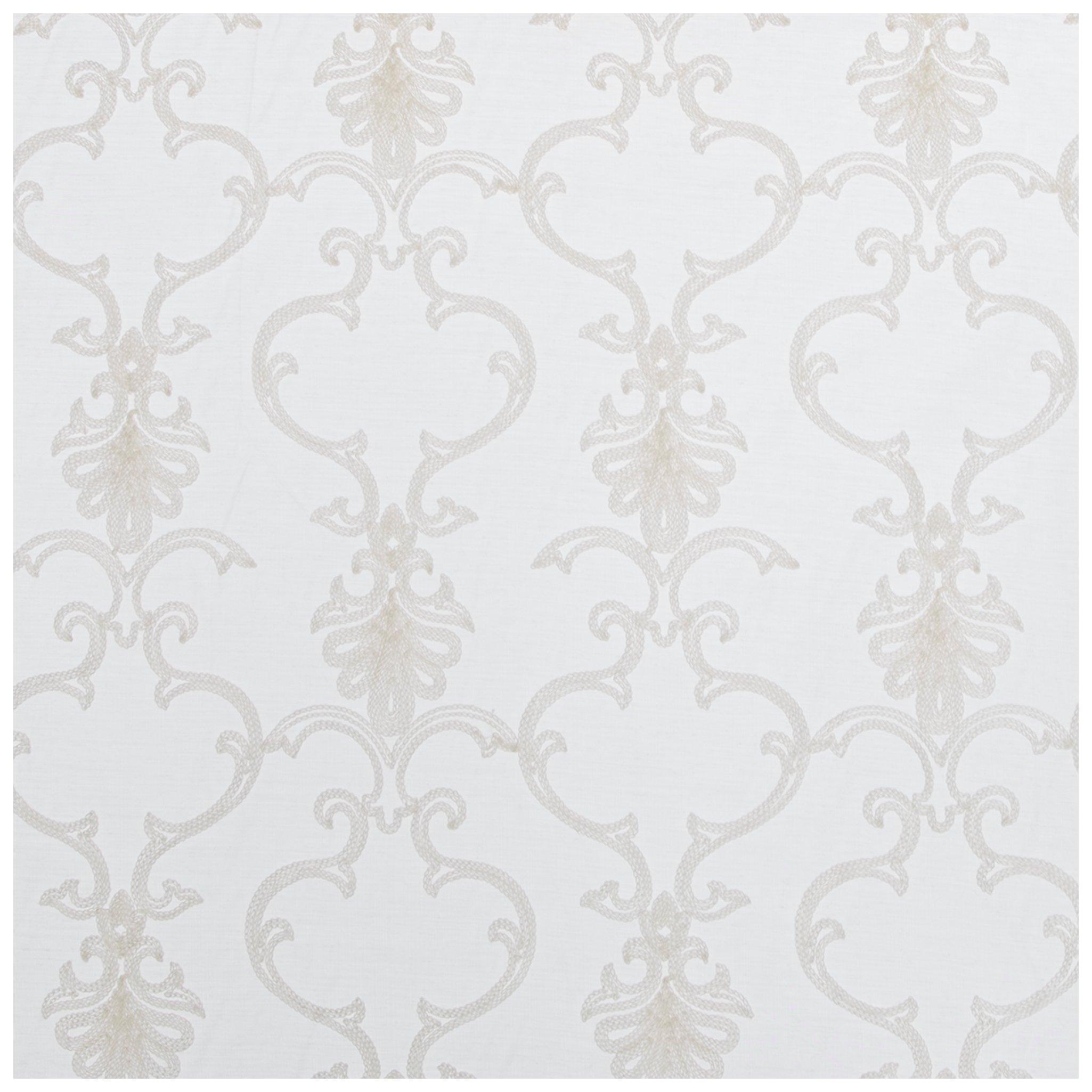 Ivory Everly Embroidered Sheer Fabric view 1