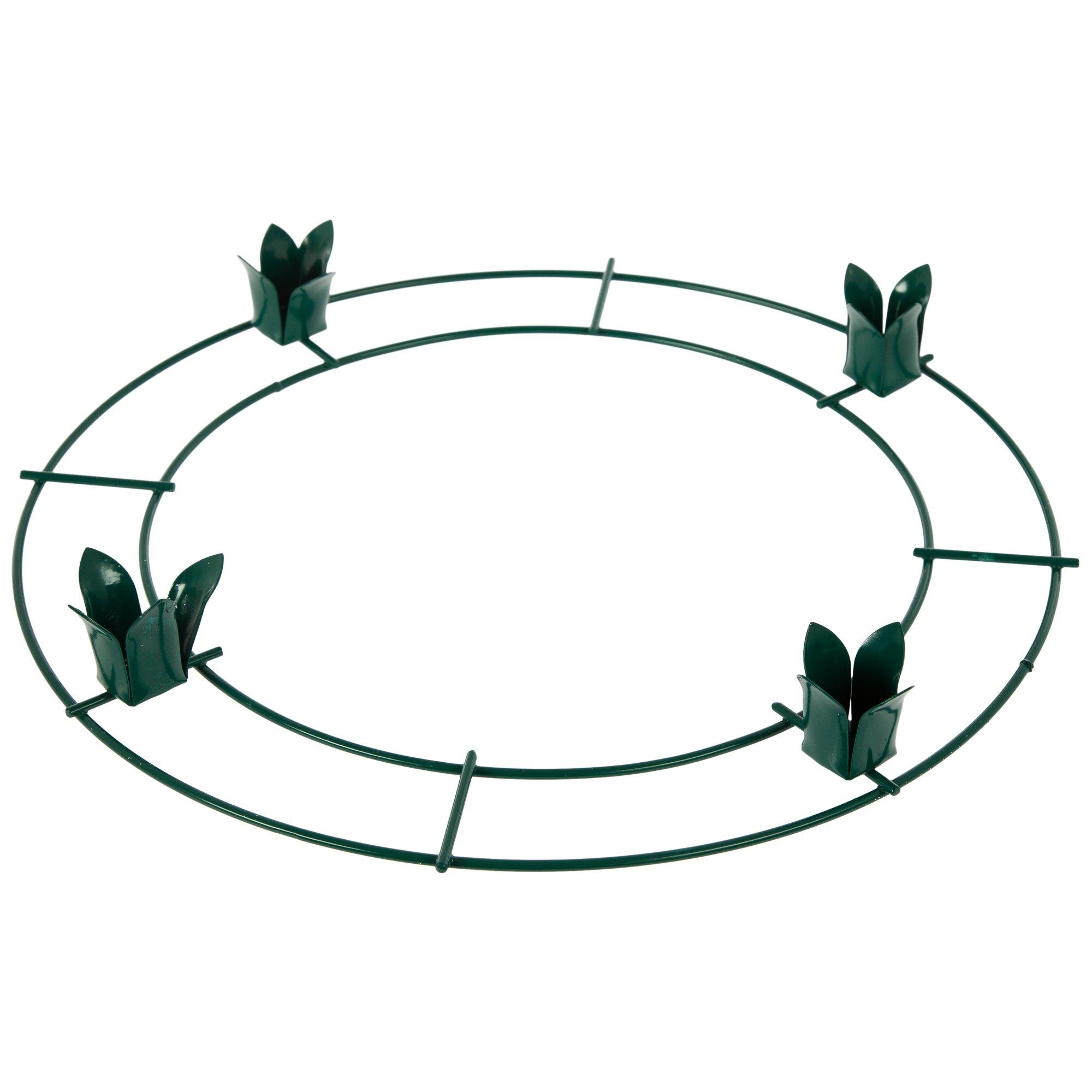 CHENGU 2 Pieces Advent Wreath Ring Advent Ring Candle Holder
