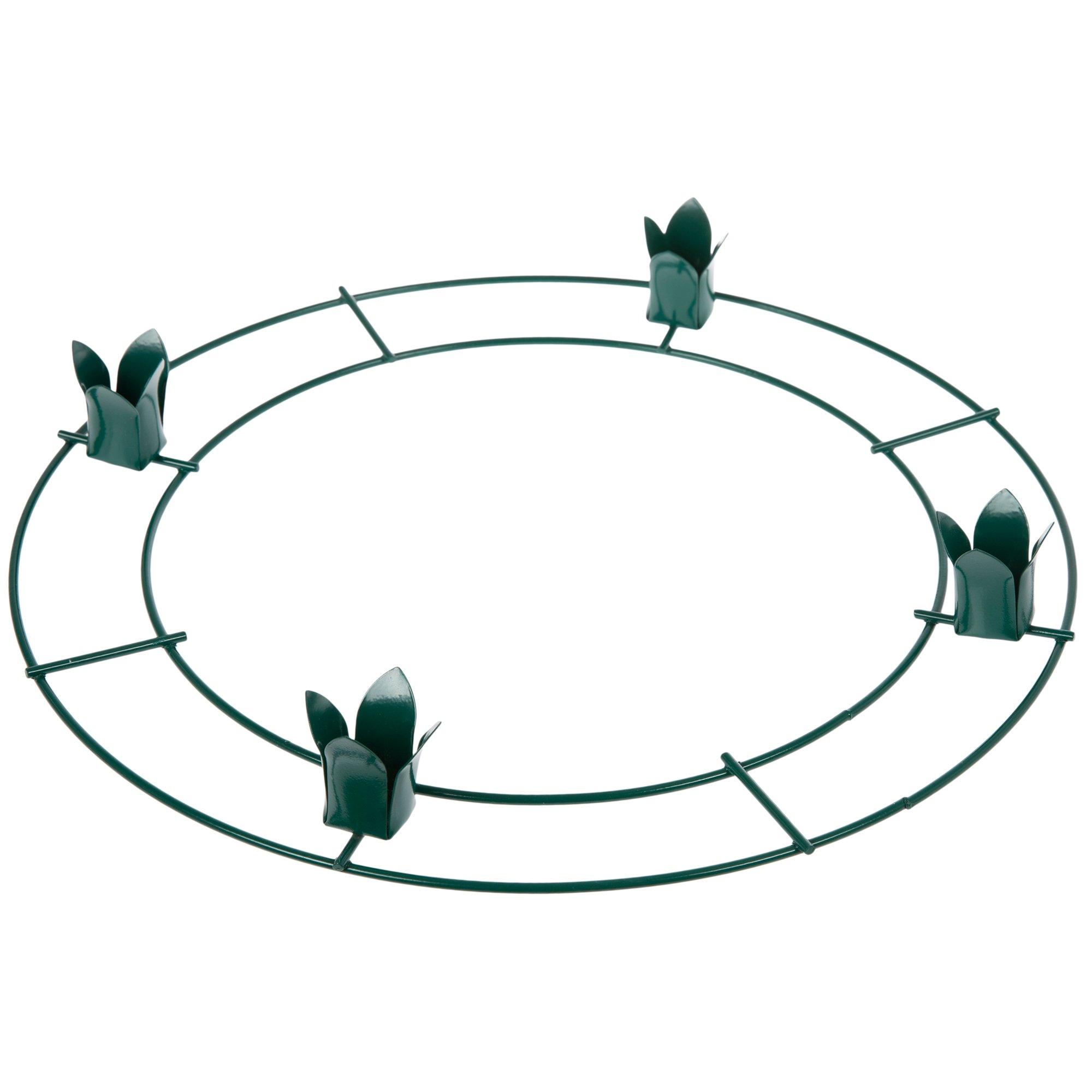 Advent Wreath Metal Taper Candle Ring Frame view 1