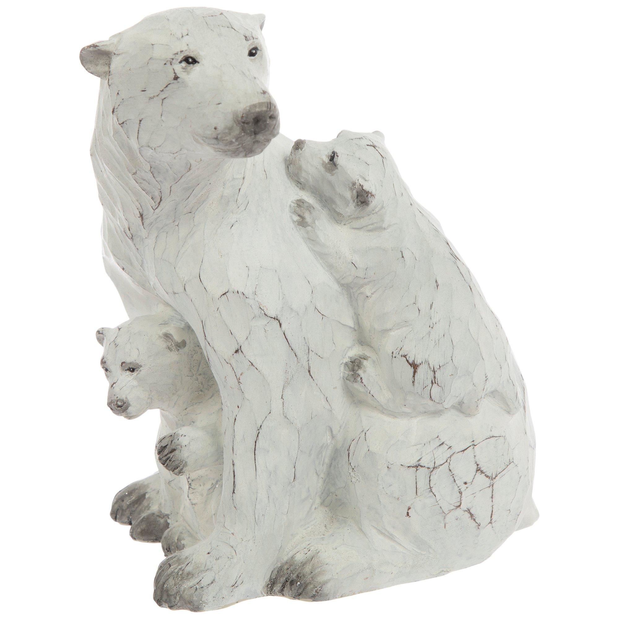 Carved Polar Bear & Cubs | Hobby Lobby | 5581988